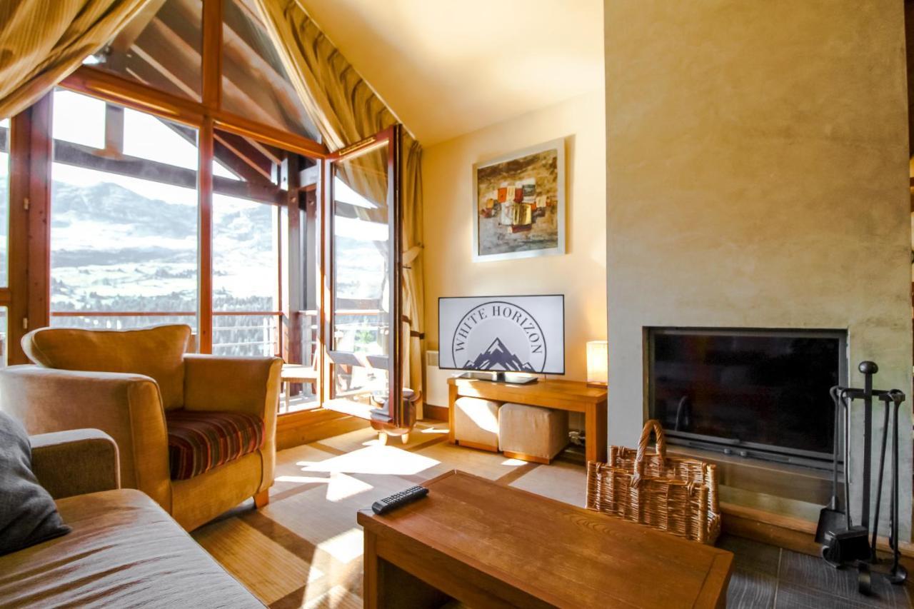 Exceptional 3 Bed Penthouse With Fireplace And Stunning Views Flaine Eksteriør bilde