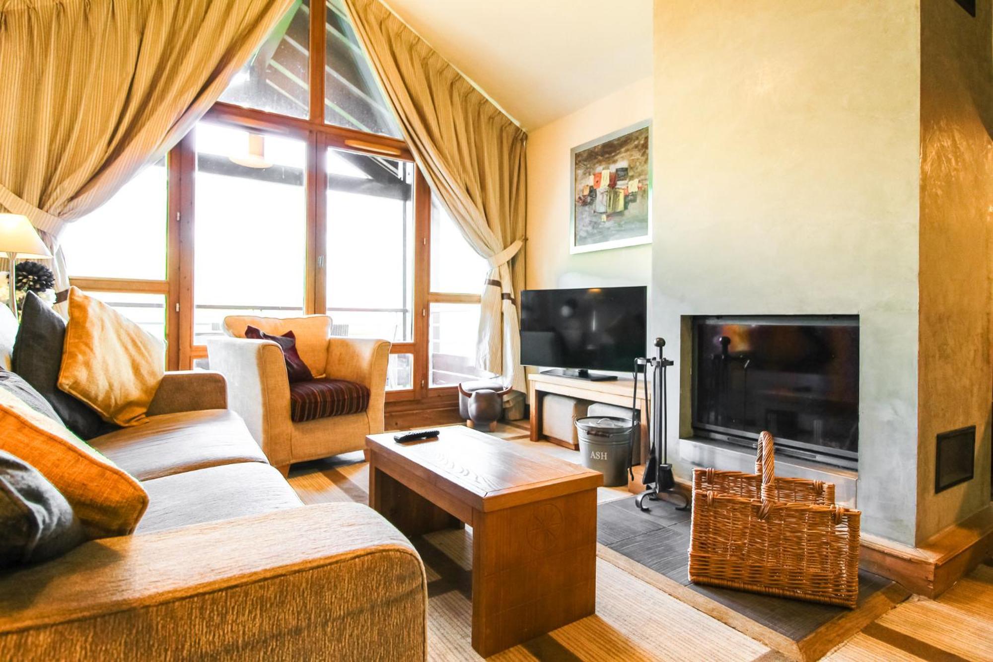 Exceptional 3 Bed Penthouse With Fireplace And Stunning Views Flaine Eksteriør bilde