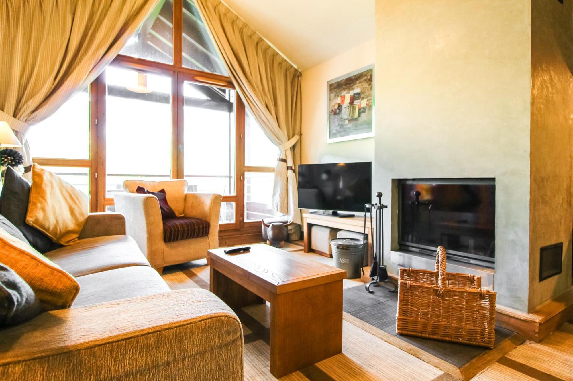 Exceptional 3 Bed Penthouse With Fireplace And Stunning Views Flaine Eksteriør bilde