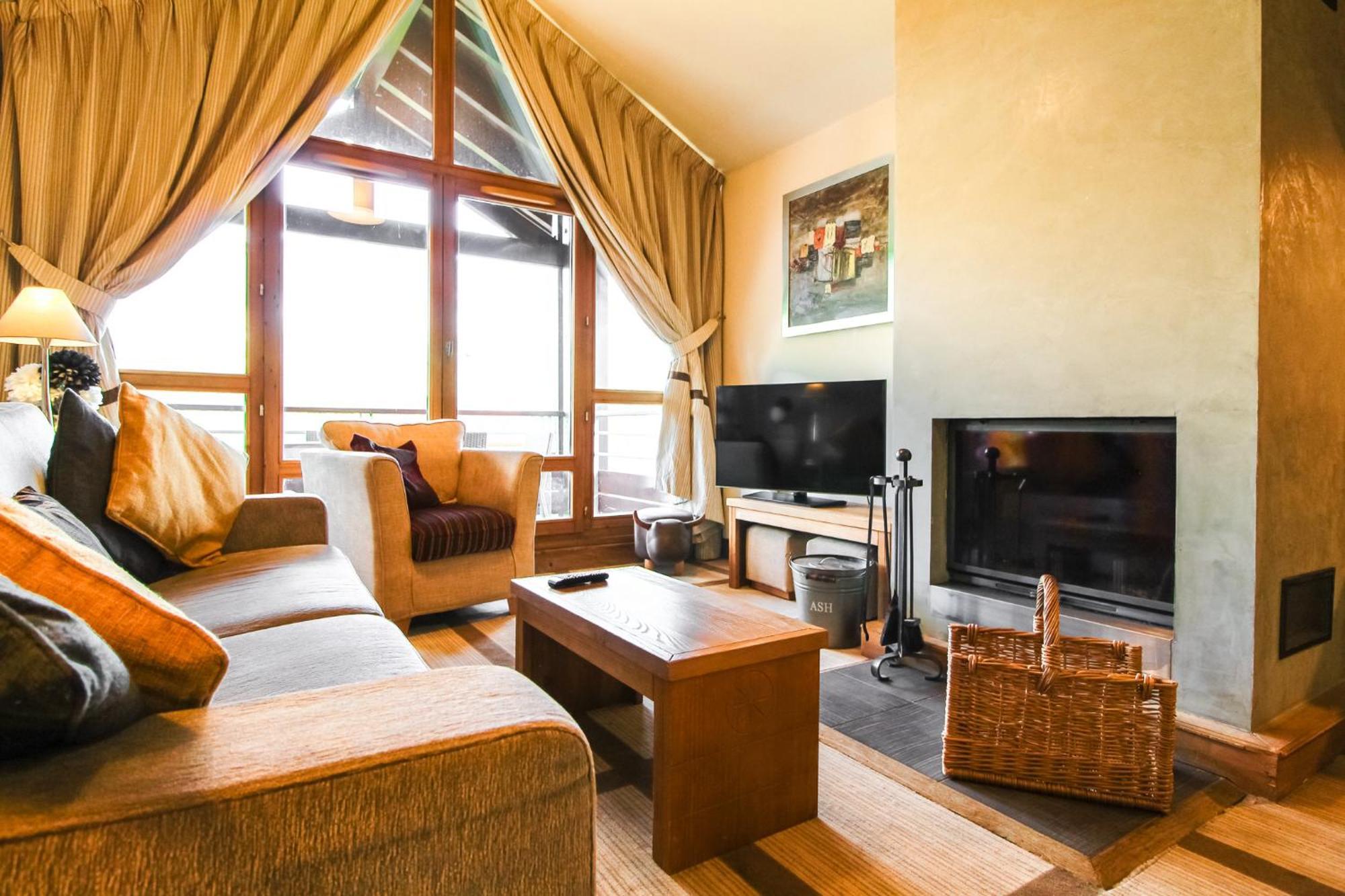 Exceptional 3 Bed Penthouse With Fireplace And Stunning Views Flaine Eksteriør bilde